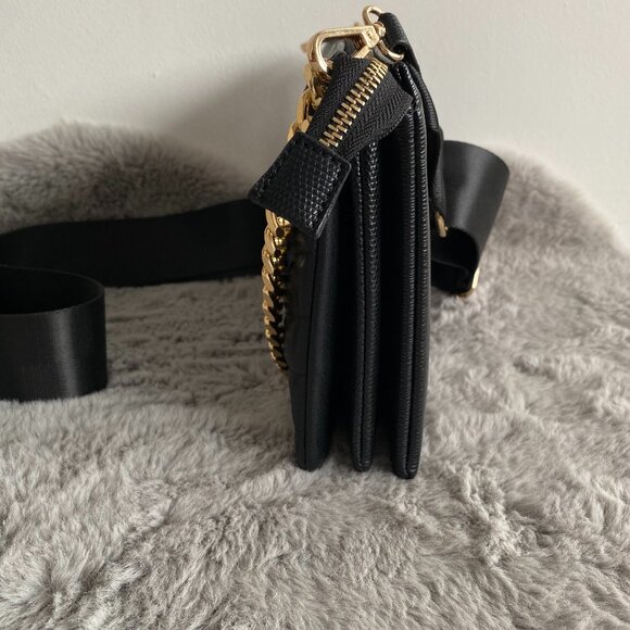 Aldo Kosygin Black Quilted Crossbody Evening Chain Bag - Picture 6 of 14